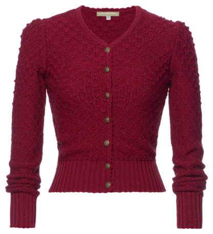 Soferl Cardigan red wine - Knitwear