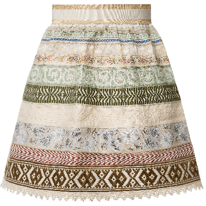 Mini Ribbon Skirt Size 1 (2-4 y.) daisies - Ribbon Skirts