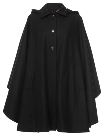 Clara Pelerine black - Jackets & Coats