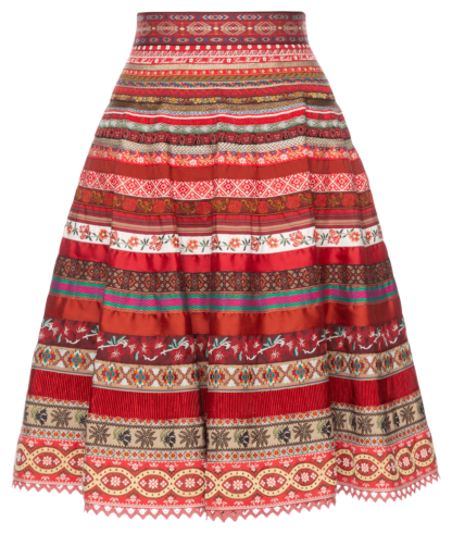 Swing Ribbon Skirt poppy field - Skirts