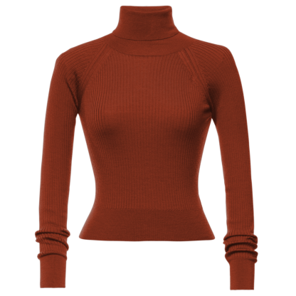 Wendy Turtleneck burnt orange - All Products